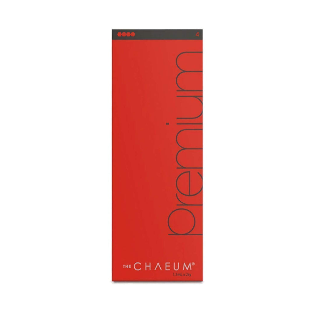 Chaeum PREMIUM 4 dermal filler red packaging box for facial contour correction and volumization