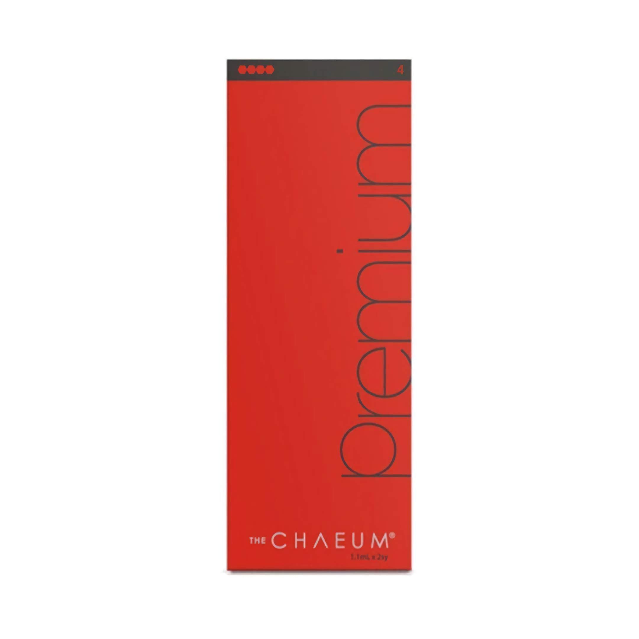 Chaeum PREMIUM 4 dermal filler red packaging box for facial contour correction and volumization