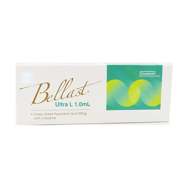 Bellast Ultra L 1.0mL cross-linked hyaluronic acid dermal filler with lidocaine for facial volumizing and contouring